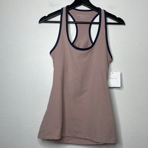 Beyond Yoga Womens Size Large Supplex Slip Open Tank in Brazen Blush